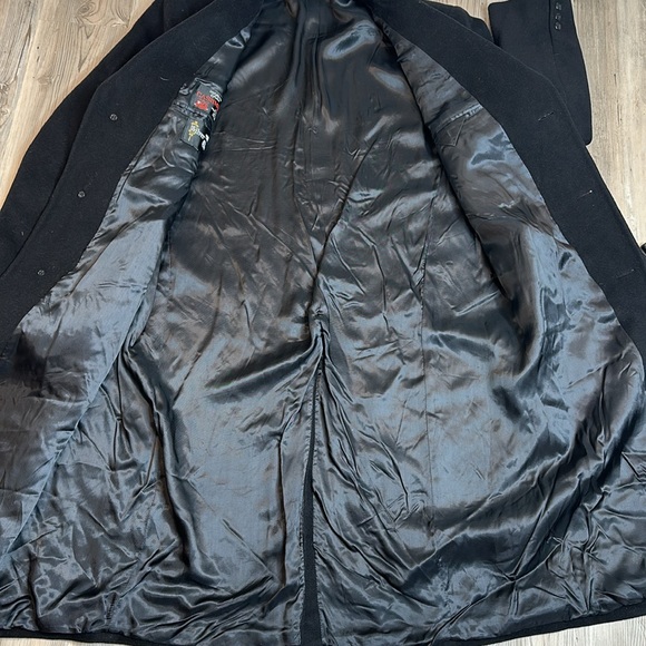 EUC Men’s Silver Cloud Italian/Bulgarian Cashmere Blend Long Casual Overcoat,46L - Picture 12 of 16